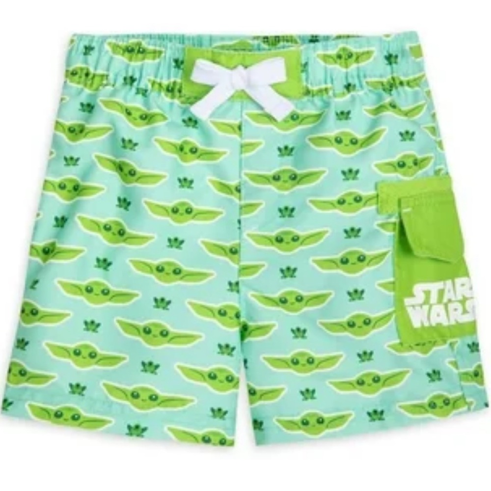 Disney Star Wars The Mandalorian Grogu Swim Trunks